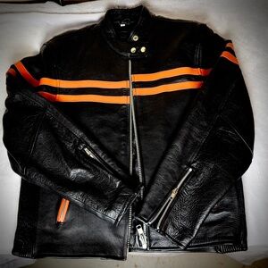 MoMA Motorcycle Jacket  Black Leather Women’s size XL